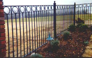 wrought iron fence