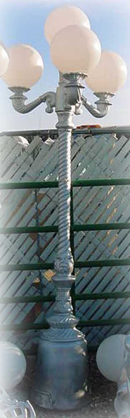 spiral victorian street lamps