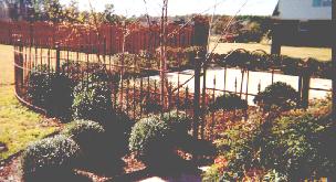 wrought iron fence