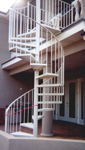 ornamental iron spiral staircase