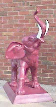 cast aluminum elephant statue