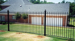economical design ornamental iron fence