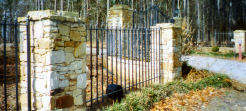 wrought iron fence