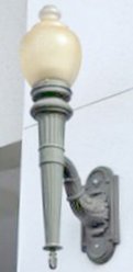 cast aluminum torch lamp