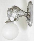 large buffa;o wall mount lamp