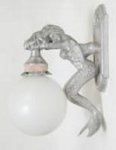 cast aluminum mermaid lights