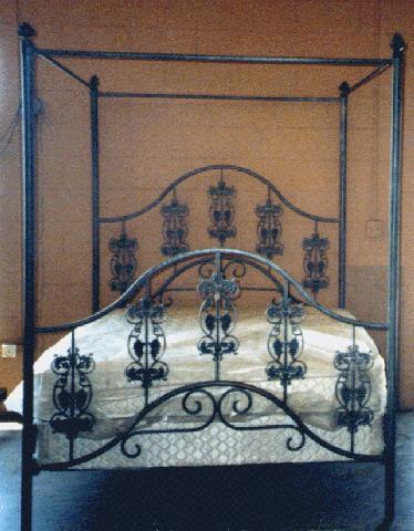 cast iron grape bed