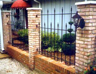 wrought iron fence