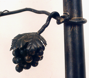 hand forged grape cluster