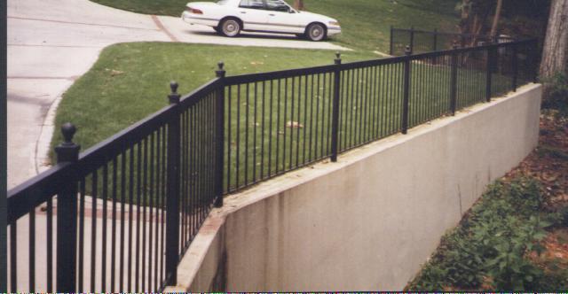 plain wrought iron fence