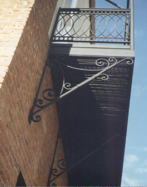 ornamental iron balcony