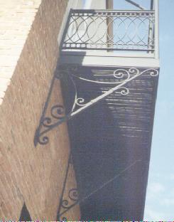 wrought iron balcony