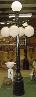 victorian streetlamp with lights down
