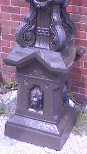 street lamp base detail