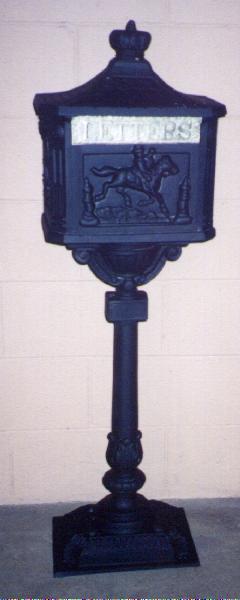 cast aluminum victorian letterbox