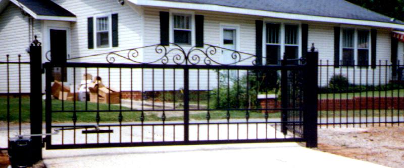 wrought iron gate