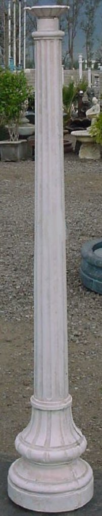 st charles single light ornamental cast aluminum lamp post