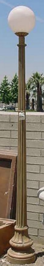 lamp post with single light fixture