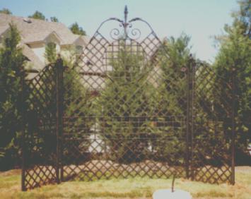 ornamental iron trellis
