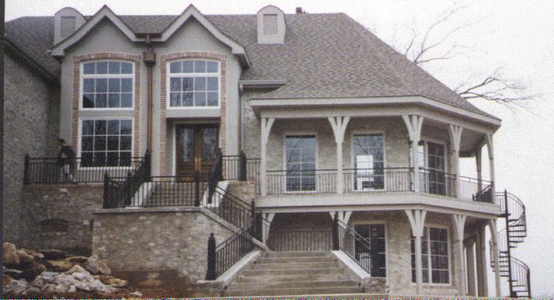 wrought iron step rails