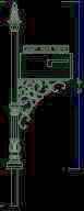 cadd plans of mailbox post