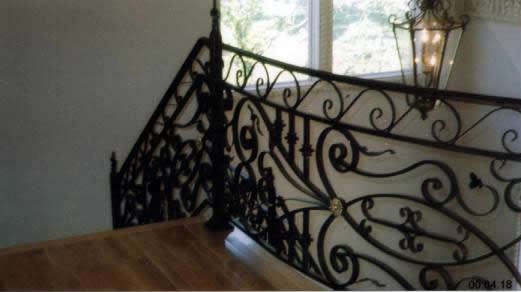 wrought iron stair railing