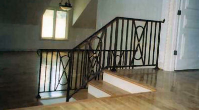 wrought iron interior railings