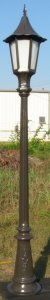 cast aluminum outdoor lamp post