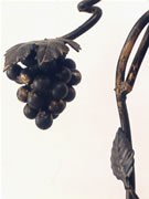 hand forged wrought iron grape vine