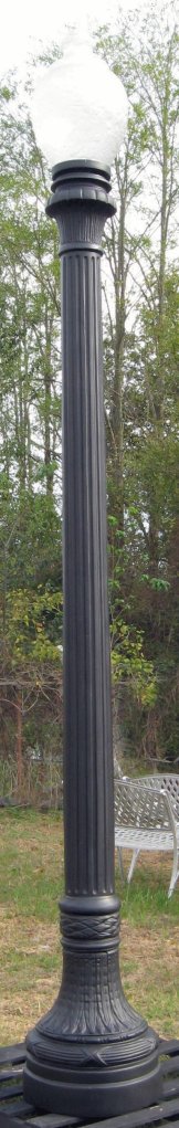cast aluminum traditional river oak design street lamp