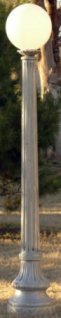 saint charles single light lamp post