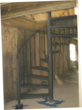 steel spiral staircase
