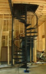 wrought iron spiral steps