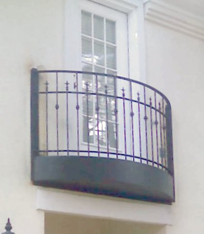 wrought iron balcony