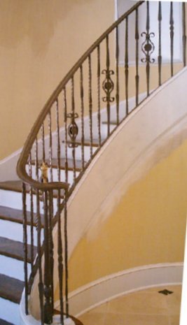 ornamental iron rail