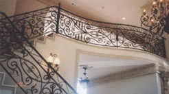 forged metal rails