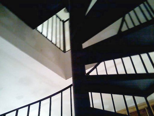 detail view of spiral staircase