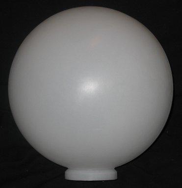 Round Replacement Globe For Lamp Posts, Replacement Globes For Light Fixtures