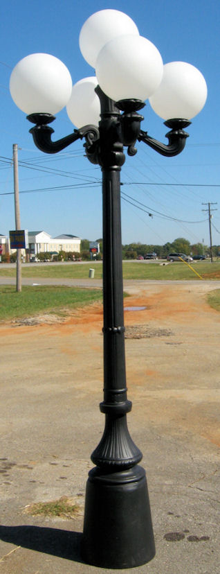Victorian Street Lamp, Five Globe Lamp Post